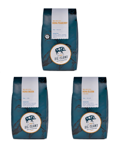 Kona Coffee Collection (3 Bags) | Big Island Coffee Roasters Kona Coffee Collection (3 Bags) | Big Island Coffee Roasters