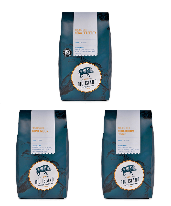 Kona Coffee Collection (3 Bags) | Big Island Coffee Roasters Kona Coffee Collection (3 Bags) | Big Island Coffee Roasters