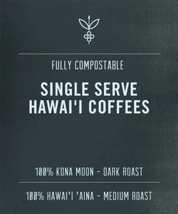 WHOLESALE SINGLE SERVE INSTANT KONA & HAWAIIAN COFFEES, JUST + WATER