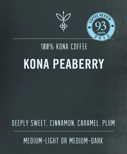 100% KONA PEABERRY COFFEE - 93PTS